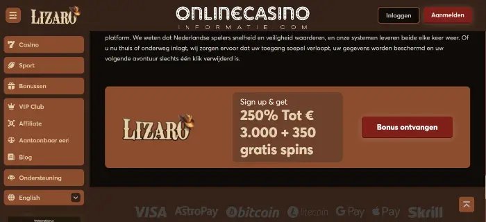 Casino lizaro - Ontdek hoe je moeiteloos inlogt bij Lizaro Online Casino in Nederland